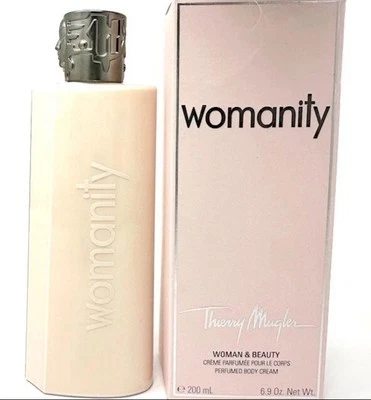 Womanity by Thierry Mugler for Women 200ml 6.9 oz Perfumed Body Cream NEW SEALED - Image 1 of 3