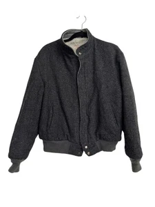 Chaqueta Bomber The Fox Collection Vintage Lana Talla M Gris Forrada Sherpa  - Imagen 1 de 6