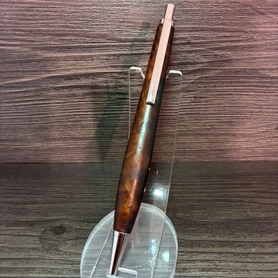 Walnut Wood Wipe Lacquer Ballpoint Pen 0 5mm Jet Stream SXR20005 Crafted - image 1 of 4