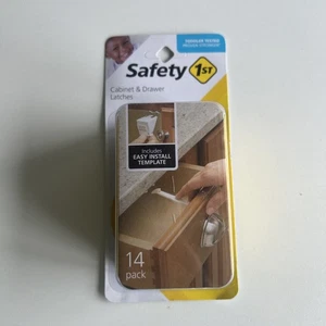 Safety 1st Baby Cabinet Locks Wide Grip Latches 14 Pack - Picture 1 of 2