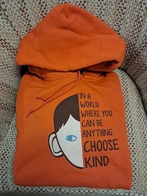 In A World Where You Can Be Anything Choose Kind Orange 2xL Hoodie Unisex - Image 1 of 4