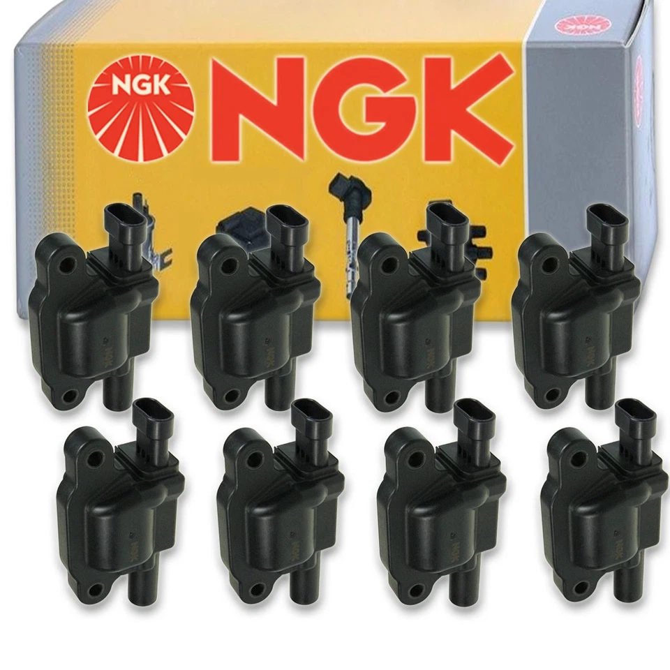Bobina de encendido NGK de 8 piezas para GMC Sierra 1500 2007-2013 6,2 L 4,8 L 6,0 L 5,3 L V8 aprox. Foto 1 de 4