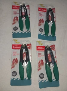Seafood Shellfish Crackers. Stainless Steel Silicone Trudeau Maison. 4 Pair. New - Picture 1 of 6