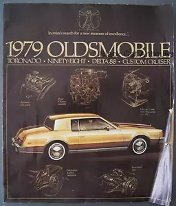 Oldsmobile Toronado 98 1979 personalizado crucero Delta 88 folleto de concesionario de autos original - Imagen 1 de 1