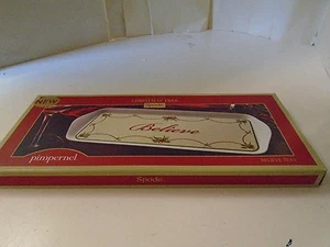 Plato de bandeja para servir Spode Believe nuevo en caja boca bocadillo Navidad Santa sándwich - Imagen 1 de 5