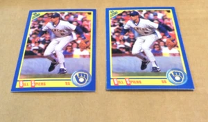 Bill Spiers Milwaukee Brewers 1990 errore di punteggio e carte corrette - Foto 1 di 2
