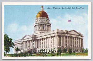 Postal del Capitolio del Estado de Utah en Salt Lake City - Imagen 1 de 2