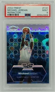 Michael Jordan 2002-03 Topps Finest Refractor #100 PSA 9 Mint 241/250 Very Rare! - Picture 1 of 5