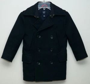 ADORABLE GAP Kids Wool-Blend WINTER Peacoat COAT JACKET NAVY SZ XS 4-5 $108 - Picture 1 of 5