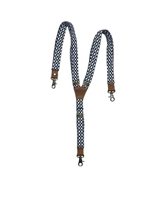 Nuevo Wiseguy Algodón Seda The Peddler Tirantes Ajustados a Cuadros Foto 1 de 4