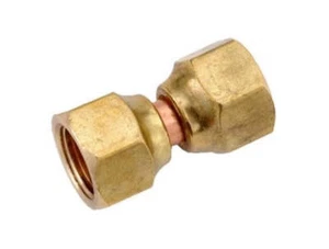 ProFlo PFSNVCC Brass 3/8" x 3/8" OD Flare Swivel Nut Valve Connector - Picture 1 of 1