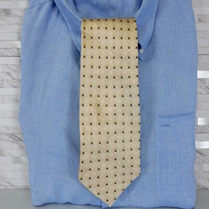 STAFFORD Neck Tie Mens Cream Silk Designer Light Fresh Summer Nude Cool Simple - Picture 1 of 8