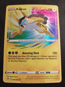 Pokemon Card Raikou 050/185 Vivid Voltage Amazing Rare Near Mint - Picture 1 of 3