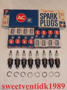 ‘NOS’ AC-44S Spark Plugs .. GTO, Firebird .. Made in USA .. GM #5612386 - Picture 1 of 15