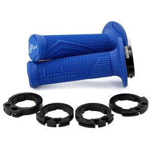 MF4163 - Manopole + Ghiere Domino D100 Blu per KTM 250 350 500 SX-F EXC-W XC-W - Foto 1 di 4