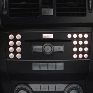 Para Mercedes Benz Clase C W204 GLK X204 Coche Aire Acondicionado Panel CD Botón Borde - Imagen 1 de 5