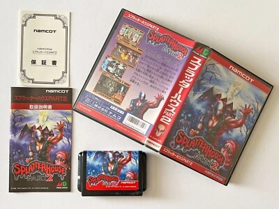 Mega Drive Splatter House Part 2 MD SEGA namco 1992 Action Game Japan JP - Image 1 of 4