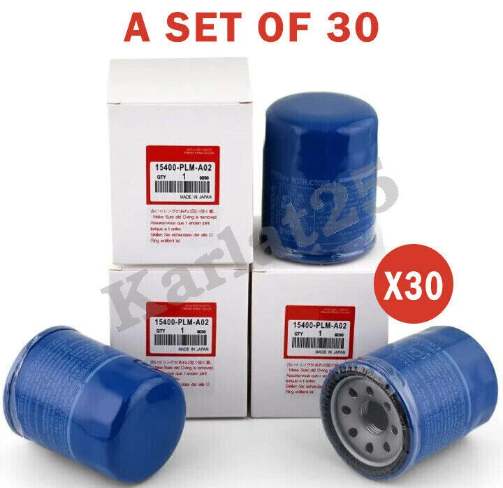 30 PCS GENUINE Honda Acura Engine Oil Filters OEM 15400PLMA02 15400-PLM-A02 New - Image 1 of 4