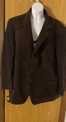 Abrigo de Colección Domani Para Hombre Mediano Marrón Lana Blazer Abrigo Deportivo Chaqueta Foto 1 de 4