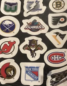 Vintage 90’s NHL Hockey League Stickers Lot Hallmark - 26 NHL Teams - Picture 1 of 12