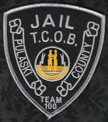 Pulaski County LA. Cárcel del Sheriff de la Policía de Louisiana T.C.O.B. Parche Team 100 Foto 1 de 2