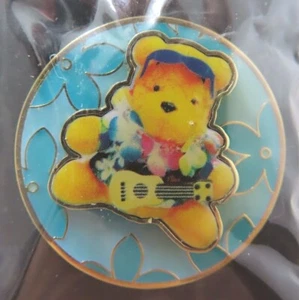 Disney Pin TDR - Pooh - Blue Flower - Aloha Pooh - TDL #4995 - Picture 1 of 3