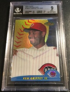 Ken Griffey Jr. 2000 Finest Gold Refractor #146A Portrait BGS 9 POP 2 