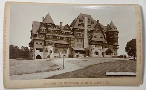 Kenilworth House 1890s Cabinet Card Mansion Asheville N.C. T.H. Lindsey Photo - Picture 1 of 2