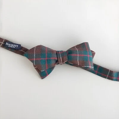Hackett London Wool/Silk Bow Tie Multi Heather One Size - Image 1 of 3