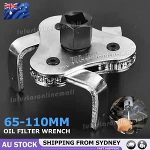 3 Jaw Engine Oil Filter Removal Stainless Steel Wrench Tool For Construction Use - Picture 1 of 9