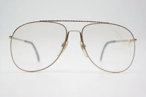 Vintage Eyeglasses Neostyle ACADEMIC 300 Gold Brown Beige Oval Eyeglasses Frames - Picture 1 of 6