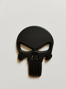 Totenkopf Skull Emblem Sticker Aufkleber3D Punisher verschiedene Farben Auto Neu - Picture 1 of 11