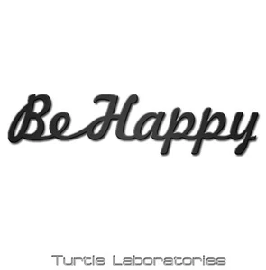 Be Happy arte da parete in metallo decorazione casa - Foto 1 di 1