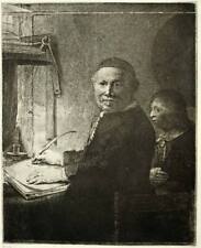 The Small Coppenol engraving Etching Of Rembrandt Printing Of 1880