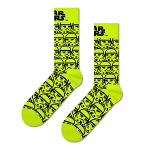 Happy Socks x Star Wars Men's Crew Socks - Storm Trooper (UK 7.5-11.5 |EU 41-46) - Picture 1 of 1
