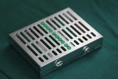 Hu-Friedy IMS Signature Series Cassette Kassette ½ DIN für 10 Instrumente Grün