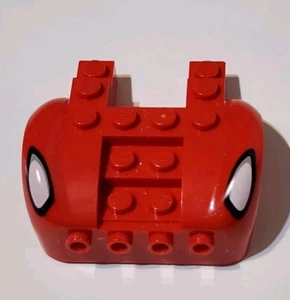 Lego Stck. Fahrzeug Kotflügel 6x4 4 Noppen an Frontscheinwerfern Spiderman rot - Bild 1 von 2