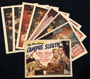 CAMPUS SLEUTH Complete Set of Original Lobby Cards - 1948 - Picture 1 of 9