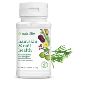 60 Tablets Amway Nutrilite Hair, Skin & Nail Health + Tracking - Picture 1 of 3