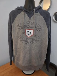 '47 Brand Nashville Sounds MiLB Hoodie Sweatshirt Mens Large Gray Baseball - Picture 1 of 14