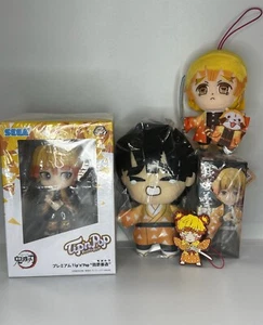 Demon Slayer Zenitsu Agatsuma SET Figure Plush Doll SEGA FuRyu Kimetsu 001 - Picture 1 of 2