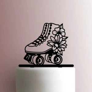 Roller Skate with Flowers 225-A761 Cake Topper - Picture 1 of 2