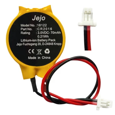 CR2016 CR 2016 Bios Batterie 3V mit Stecker Kabel CMOS Batterie NEU 6 - Bild 1 von 3