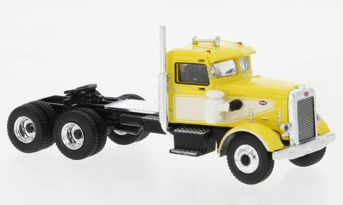 Brekina 85753MCW - 1/87 Peterbilt 281,Giallo Chiaro / Bianco,Ruggine,1955 - Neu - Immagine 1 di 1
