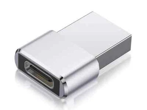 2x Adapter USB-A auf USB-C Stecker Daten Stick für Handy Laptop USB 2.0 Schwarz - Bild 1 von 1