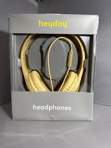 heyday Wired On-Ear Headphones On Ear Headphones White Ear Cushions Volume On - Picture 1 of 3