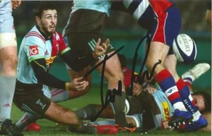 HARLEQUINS RUGBY UNION: IAN PRIOR SIGNIERTES 6x4 ACTIONFOTO + COA - Bild 1 von 1