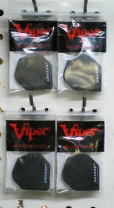 4 Sets Viper Amazon Standard Shape Black Dart Flights - Picture 1 of 2