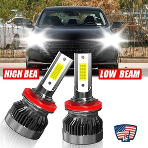 For Nissan Altima 2007-2018 White LED Headlight Kit Combo High Low Beam Bulb 2x - Foto 1 di 11