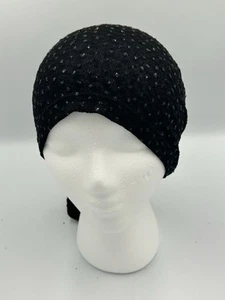 Headcovers Unlimited Women’sBlack Slouch Stretch Head Wrap. - Picture 1 of 4